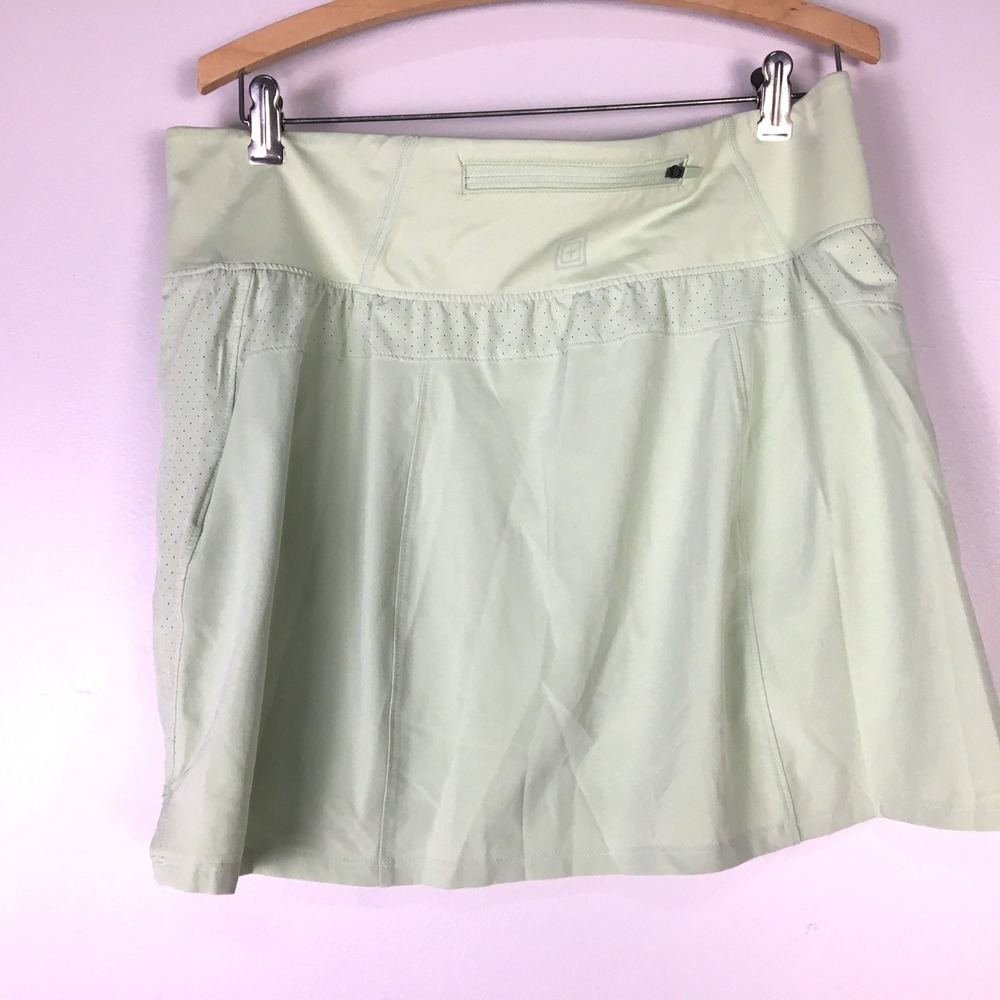 5.11 Tactical Sasha Skort Women's L Sea Glass Green Snag Resistant Zip Pocket - Picture 2 of 7